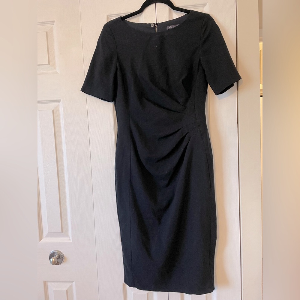 M&S COLLECTION Tailored Black Dress Size 10